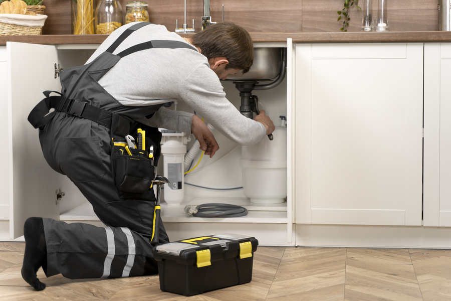 Dépannage d'urgence Un artisan qui viens pour un dépannage d'urgence